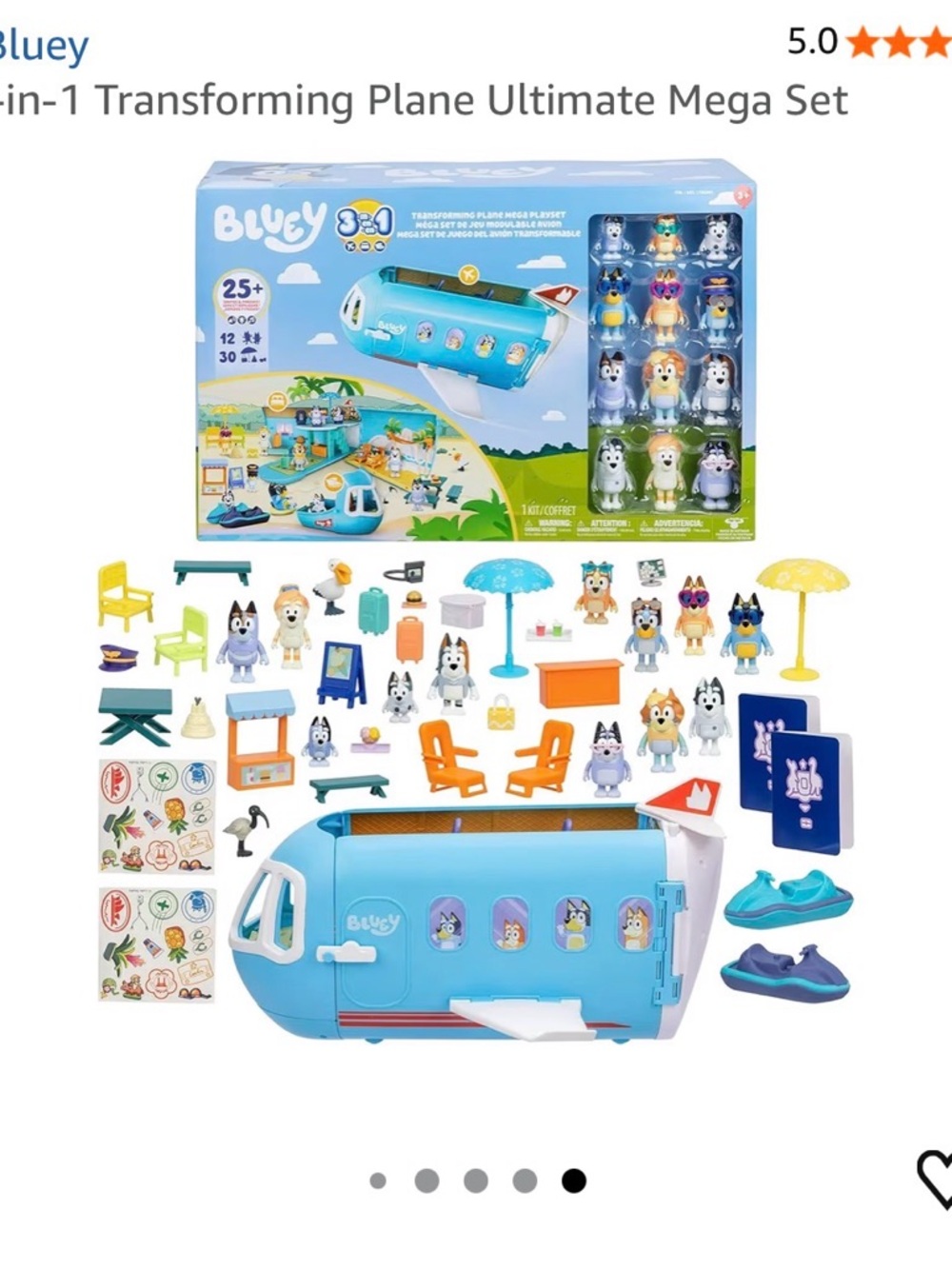 Lucy Blue Transforming Plane Playset with Figures & Accessories